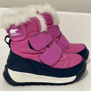 SOREL Toddler Girl Boot Whitney II Strap Boot Pink Lavender Fuchsia Navy White